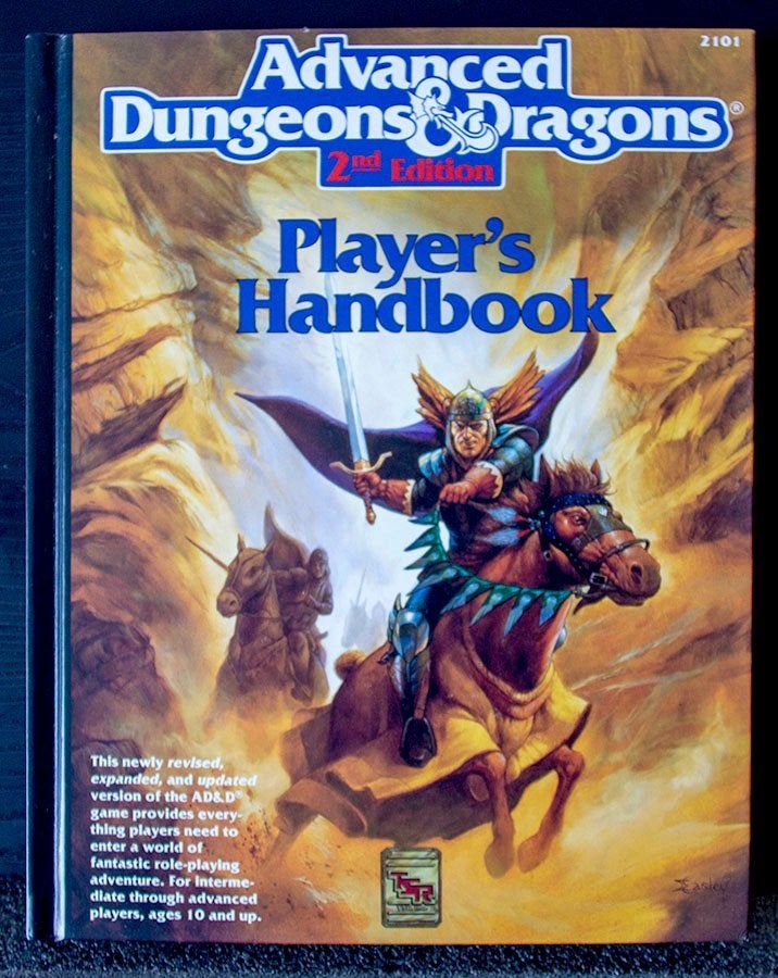 Advanced Dungeon & Dragons 2ndEd-Player's Handbook TSR 1989, Hobby & Loisirs créatifs, Enlèvement ou Envoi, Comme neuf, Autres types