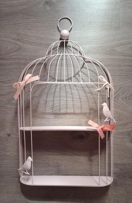 Étagère métallique murale en cage aux oiseaux, Kinderen en Baby's, Kinderkamer | Inrichting en Decoratie, Zo goed als nieuw, Wanddecoratie