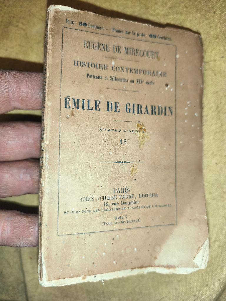 emile de girardin, Ophalen of Verzenden
