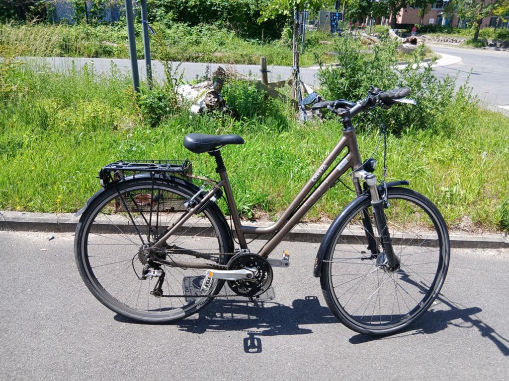 Fiets met mandje en spiegel, Ophalen, Gebruikt, Versnellingen