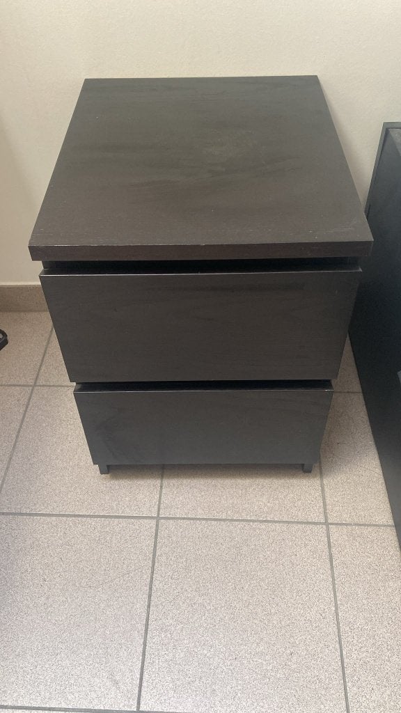 Nachtkastje zwart, Ophalen, Gebruikt