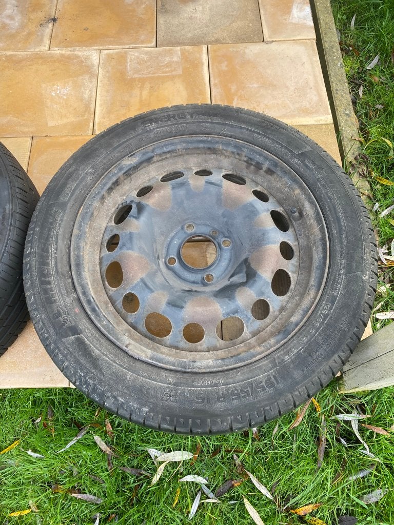 Velgen met banden (Michelin en Minerva) 195/55R16, Autos : Pièces & Accessoires, Pneus & Jantes, 16 pouces, Pneus été, Pneu(s)