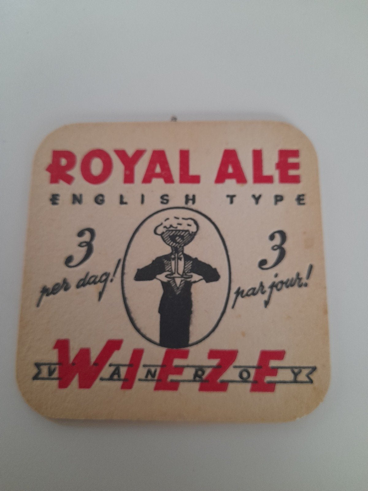 tapis de brasserie de Roy Wieze couleur rouge, Enlèvement ou Envoi