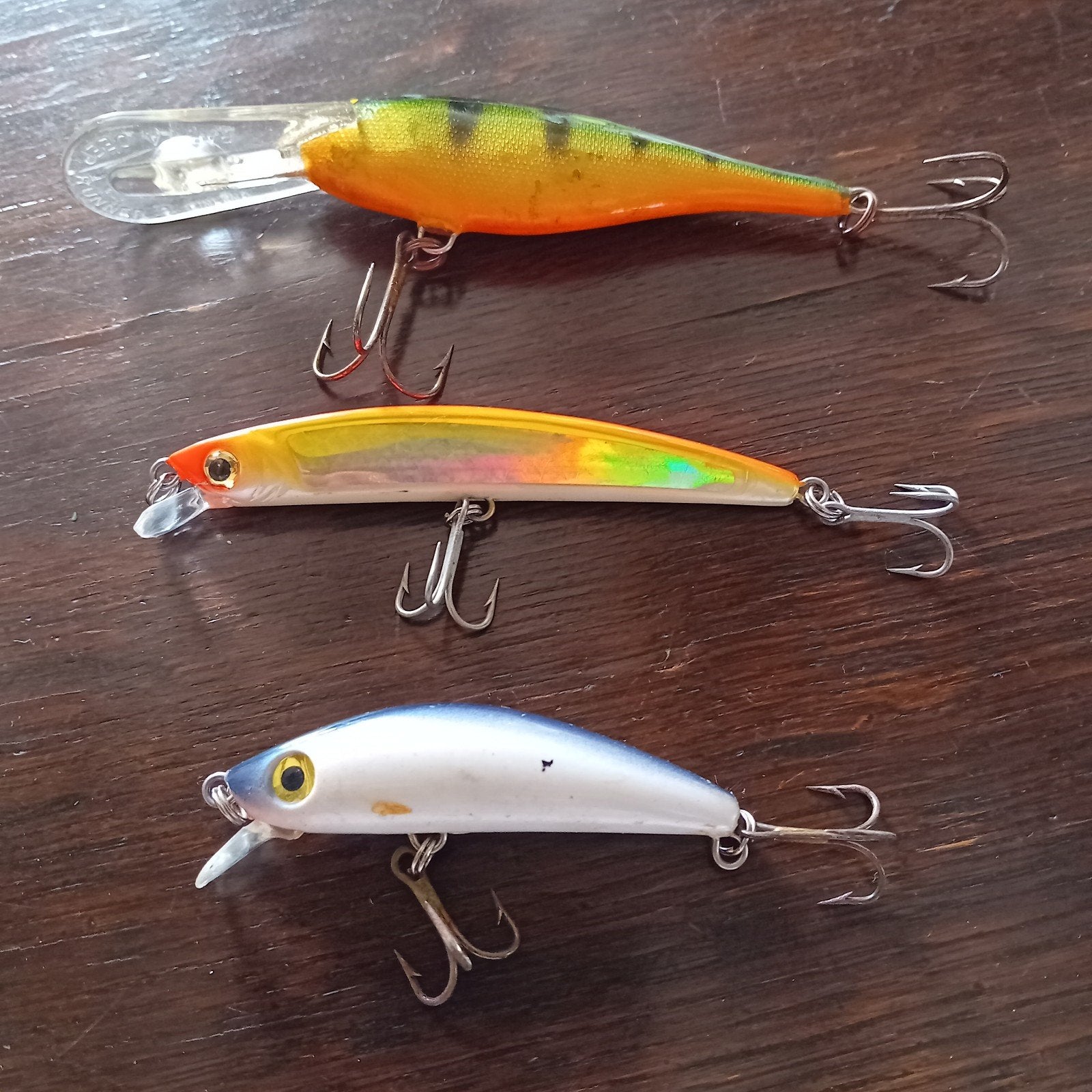 3 kunstaas hardbaits, Watersport en Boten, Ophalen