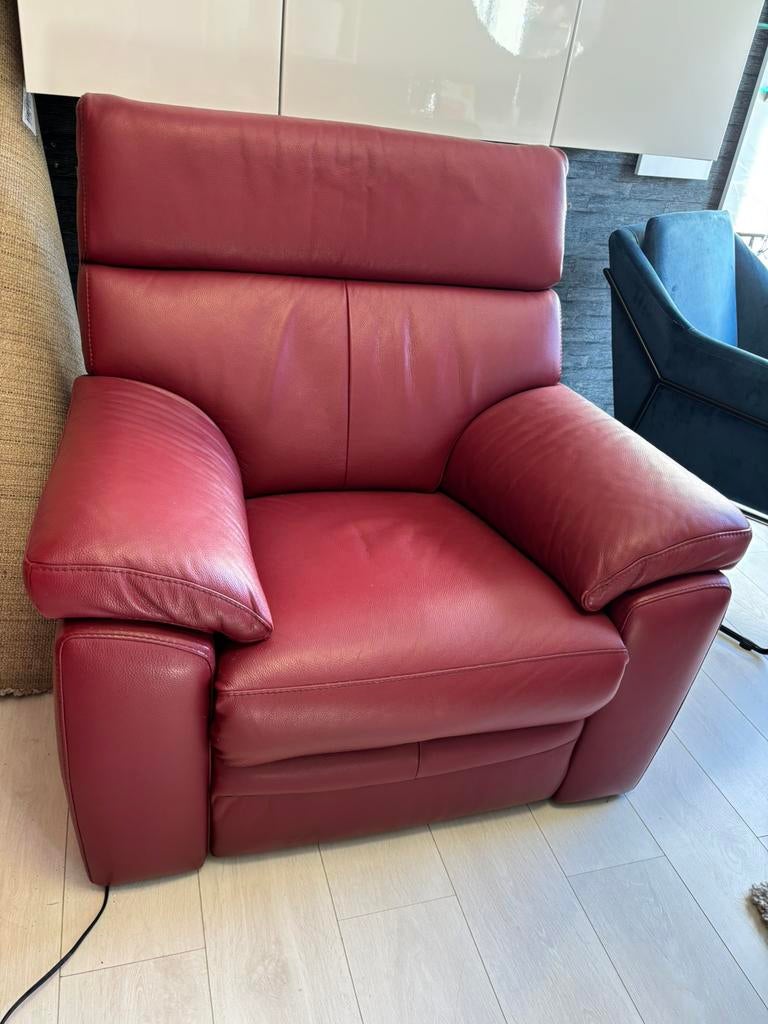 Fauteuil relax en cuir, Enlèvement, Utilisé, Une personne, Cuir