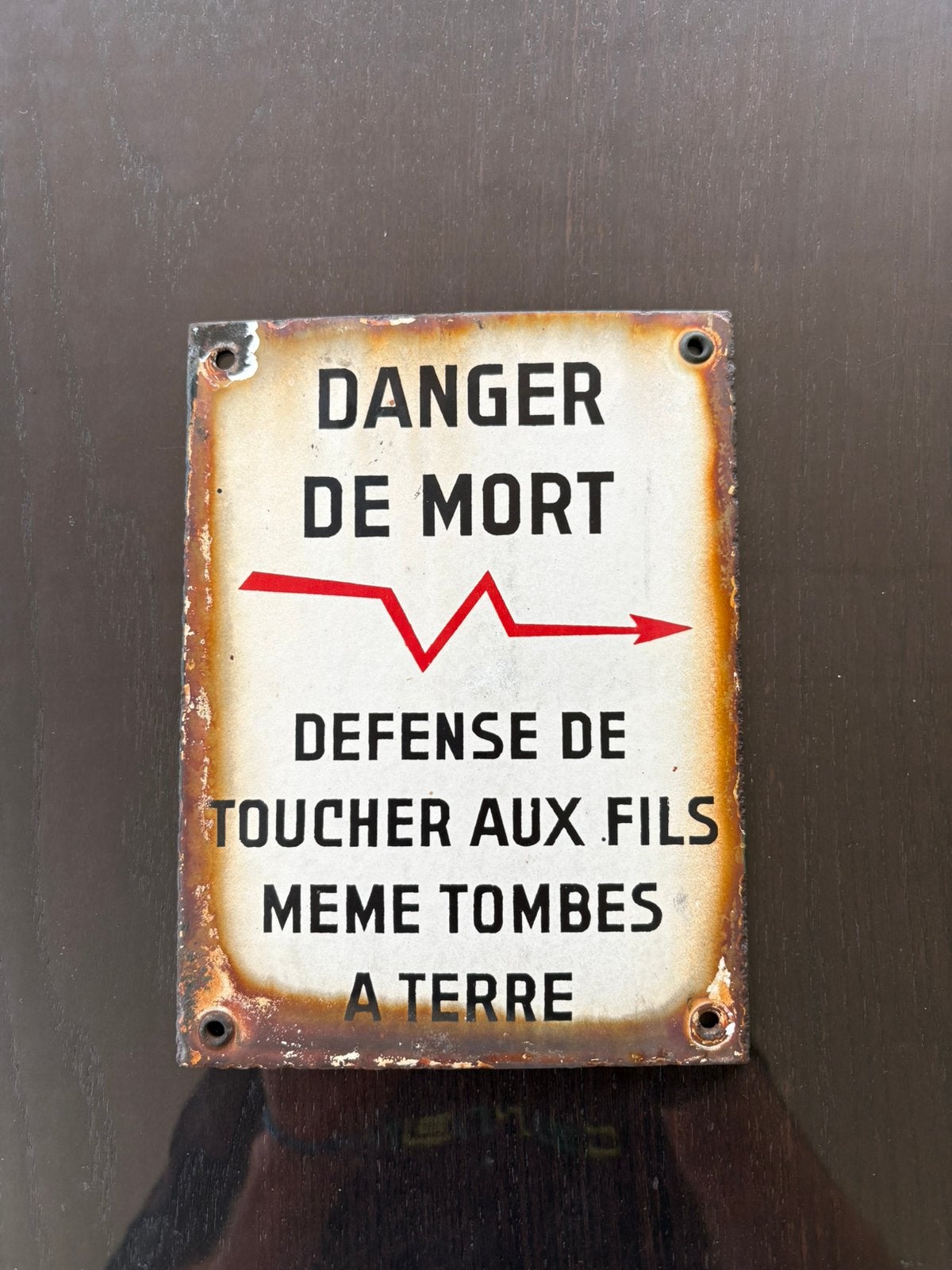 Plaque émaillée, Collections, Enlèvement ou Envoi, Utilisé