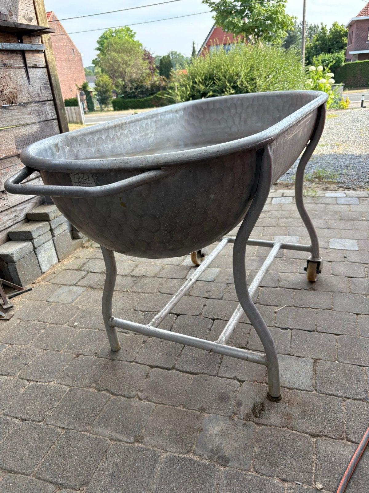 Proffecionele aluminium Horecamengkuip op onderdtel, Ophalen