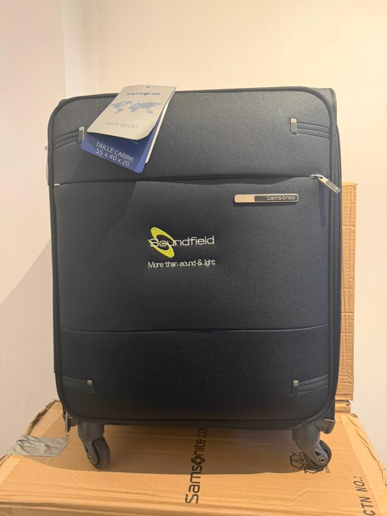 Samsonite spinner 55/20 NIEUW ongebruikt, Handtassen en Accessoires, Ophalen, Wieltjes, 20 tot 30 cm, Blauw