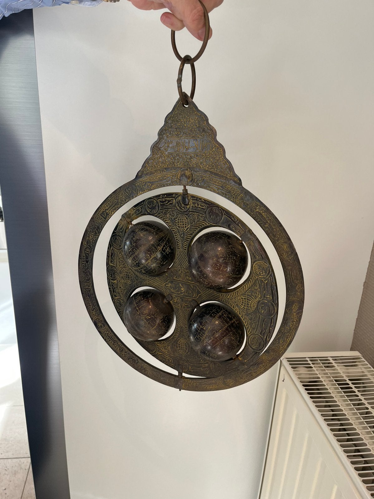Hemelglobes /astrolabium, Antiek en Kunst, Antiek | Brons en Koper, Ophalen of Verzenden