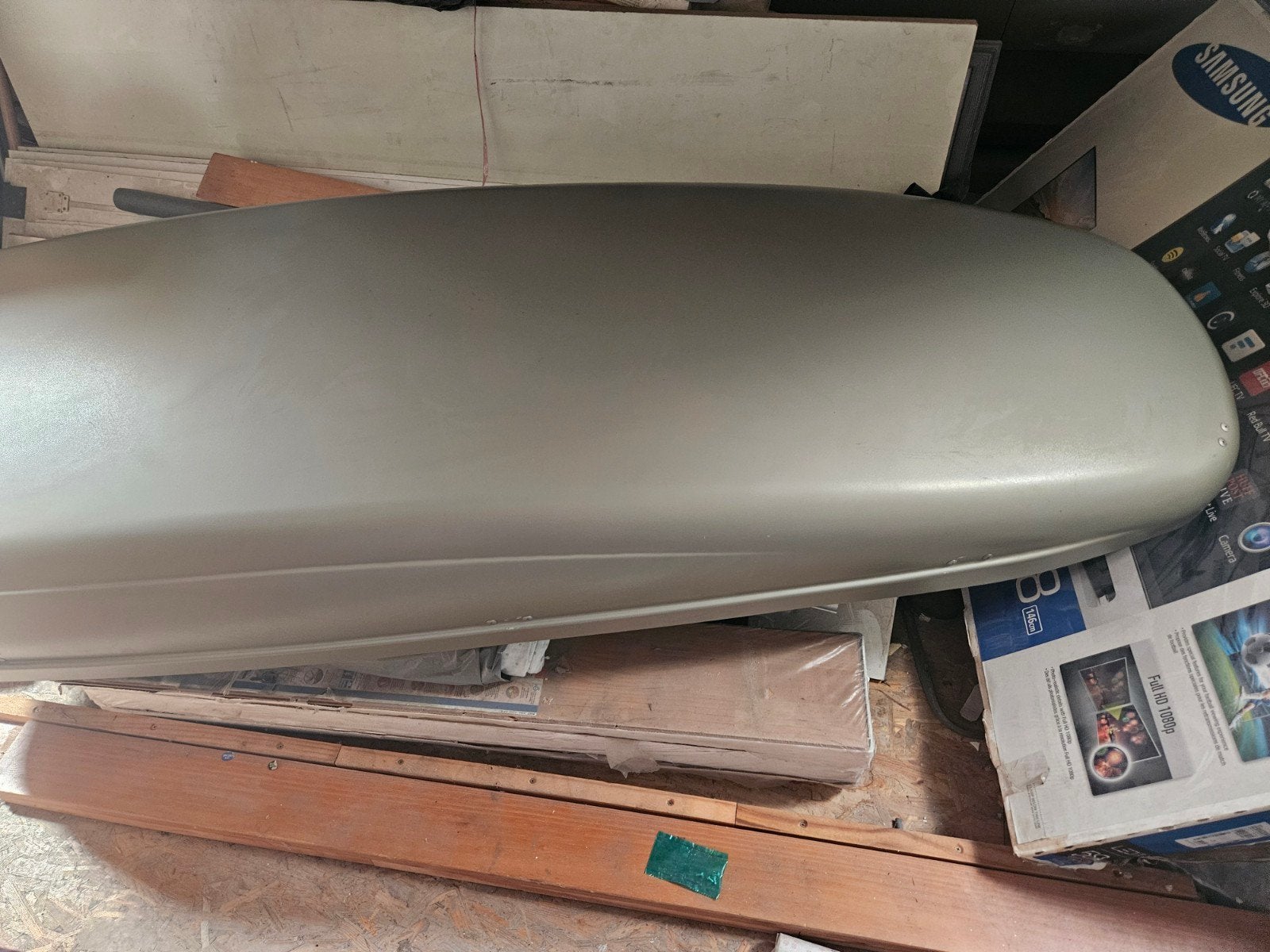 Coffre de toit d'origine Citroën – Gd volume (~220cm) + clef, Autos : Divers, Coffres de toit, Enlèvement, Utilisé