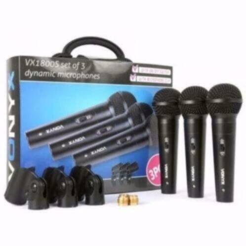 Microfoon set 3 stuks in koffer 450-T, Ophalen of Verzenden, Nieuw, Overige typen