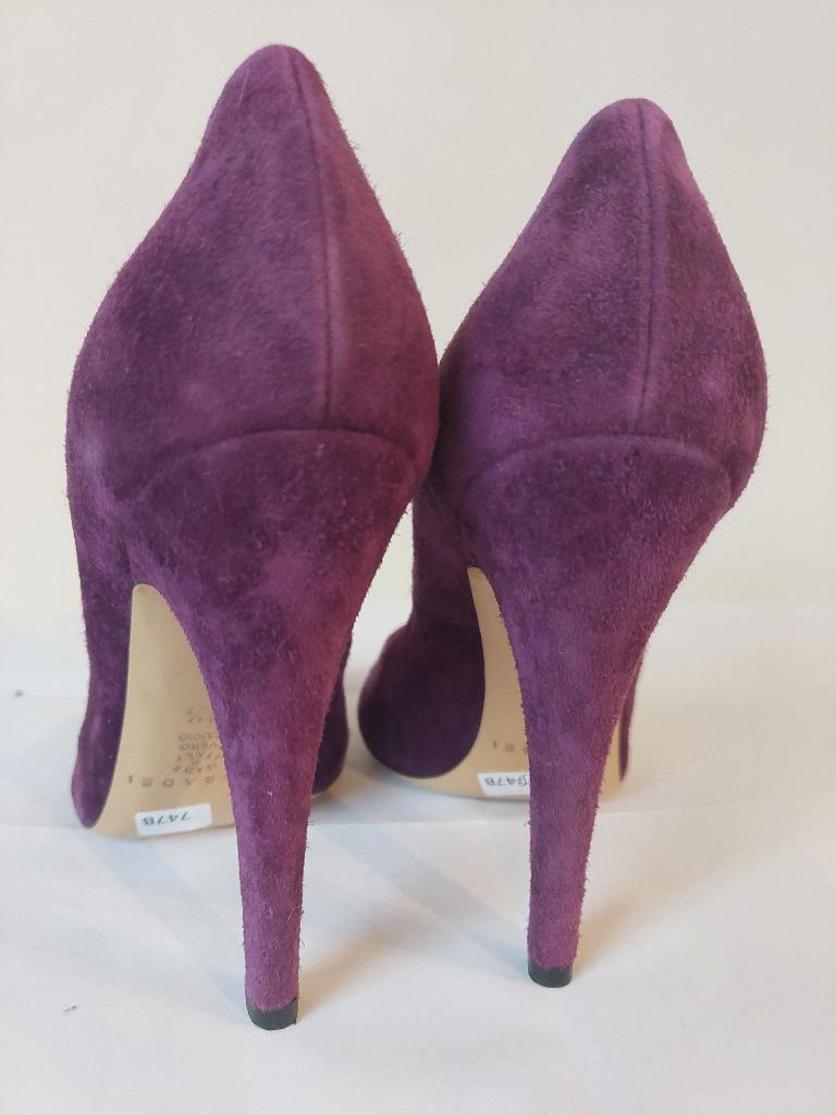 747B* Casadei - sexy luxe paarse volledig leren pumps 37,5, Pumps, Overige kleuren, Verzenden, Nieuw
