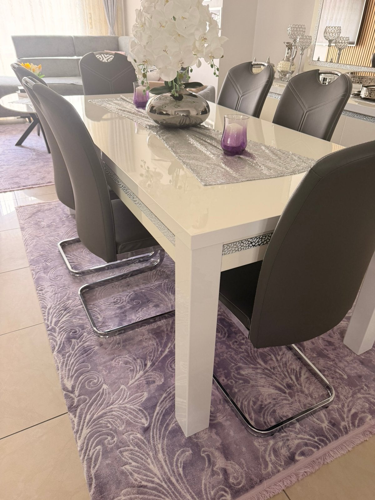 Eettafel en stoel, Huis en Inrichting, Complete eetkamers, Ophalen, Zo goed als nieuw, 6 tot 8 stoelen