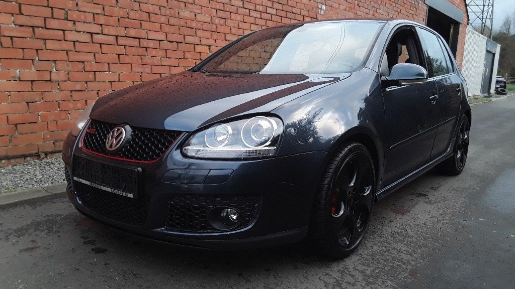 VW Golf 5 GTI, 2.0L, Benz.Autom. leder, xenon, Auto's, Volkswagen, Zwart, Blauw, 5 deurs, Euro 4