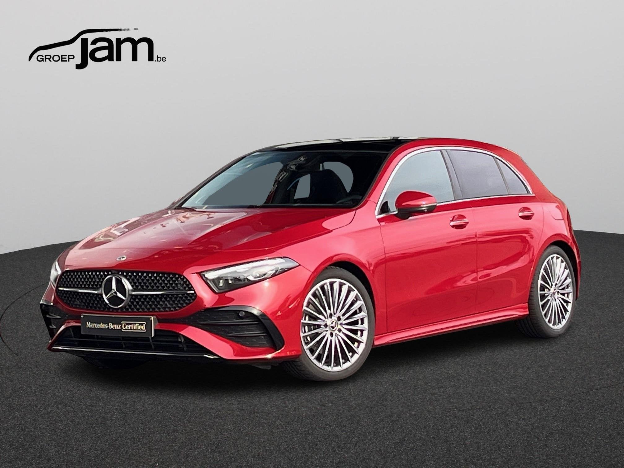 Mercedes-Benz A-klasse 220 d AMG Pano/Burm/HUdisplay/Mempack, Auto's, Stof, Gebruikt, 4 cilinders, Bedrijf