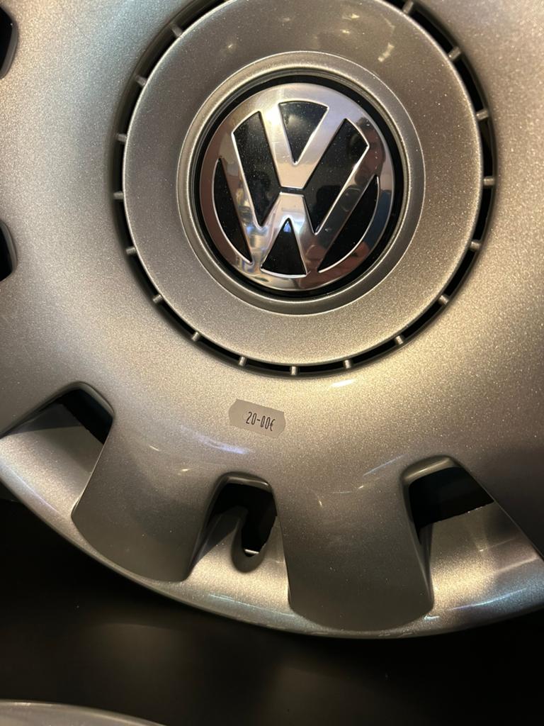 4 enjoliveurs d’origine vw polo caddy golf 4,5,6,7,8 15", Autos : Divers, Enlèvement ou Envoi, Comme neuf