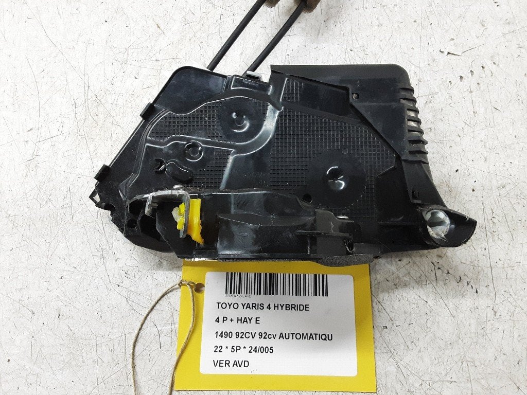 SERRURE DE PORTE AVANT DROITE Yaris IV (P21 / PA1 / PH1), Kundenbetreuung@toyota.de, Toyota, Utilisé, Avant