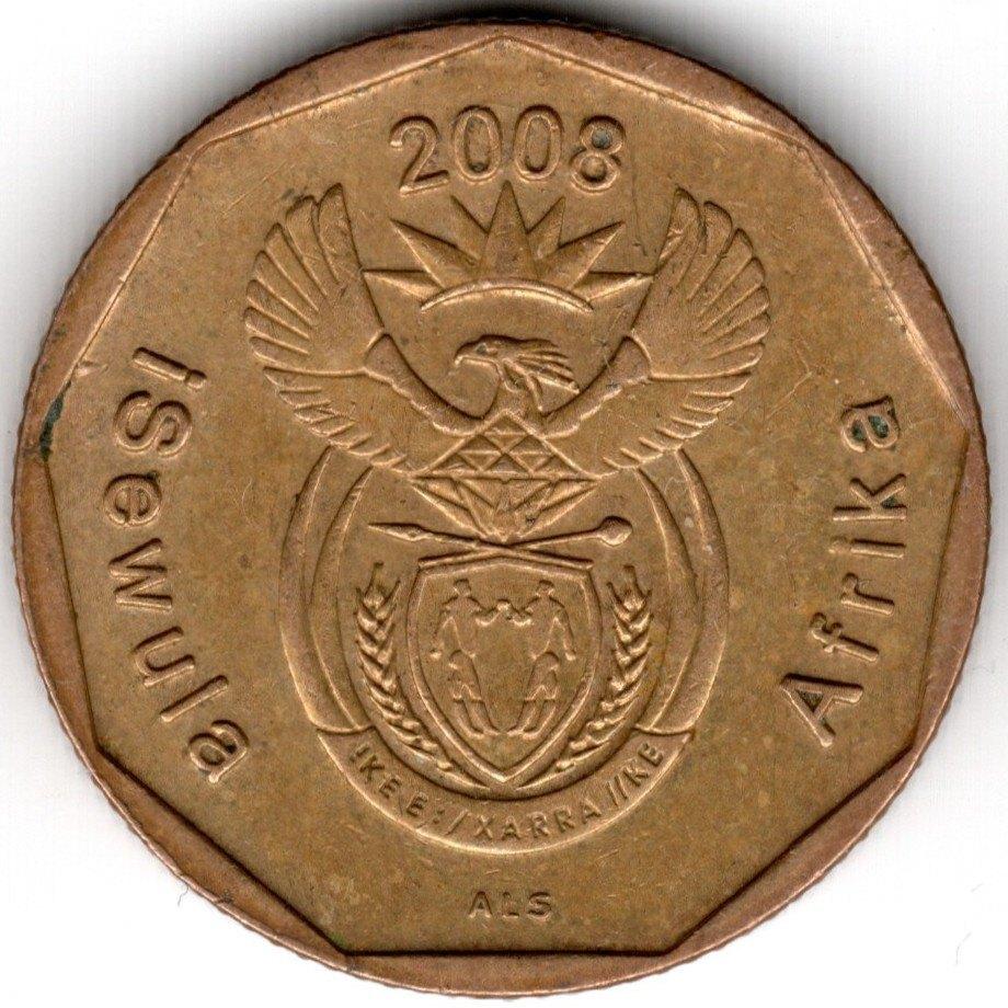 Zuid-Afrika : 20 Cent 2008 Taal : Ndebele KM#442 Ref 15926, Postzegels en Munten, Ophalen of Verzenden, Zuid-Afrika, Losse munt