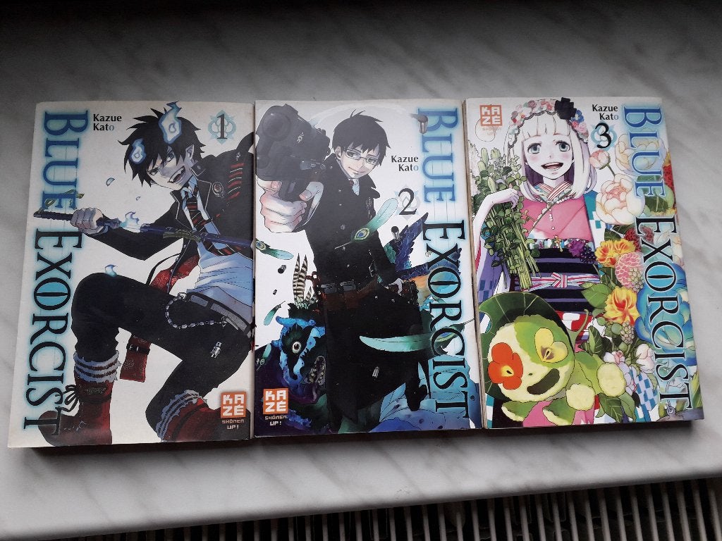 Manga Blue Exorcist (Tome 1 à 3), Enlèvement, Comme neuf