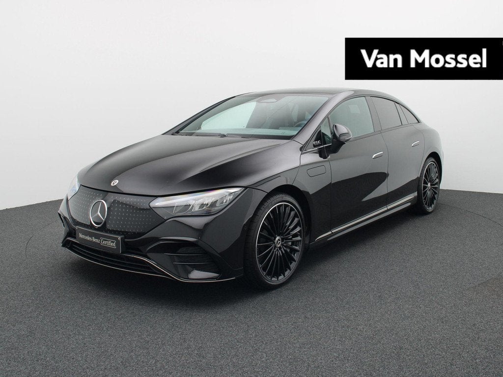 Mercedes-Benz EQE 300 AMG Line + PANORAMISCH DAK + AIRMATIC, Auto's, Mercedes-Benz, Automaat, Gebruikt, Zwart, 96 kWh