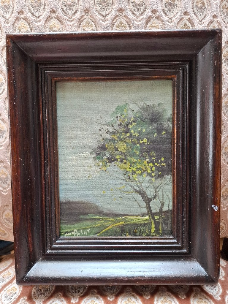 schilderij, Antiek en Kunst, Ophalen, Gesigneerd, Landschap, Doek