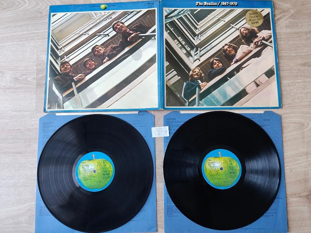 BEATLES DUBBEL LP BLAUW ORIGINEEL UK, Dubbel-LP, Verzenden
