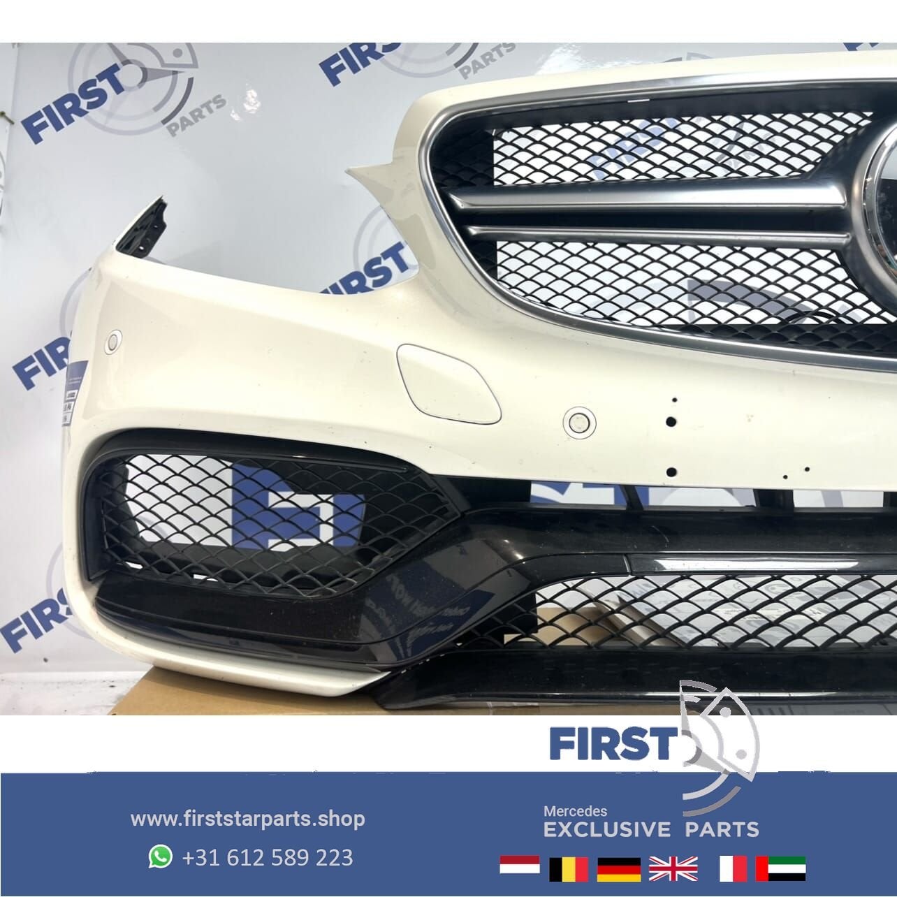 W212 S212 E63 AMG VOORBUMPER WIT COMPLETE BUMPER origineel M, Auto-onderdelen, Gebruikt, -, Voor, Ophalen of Verzenden