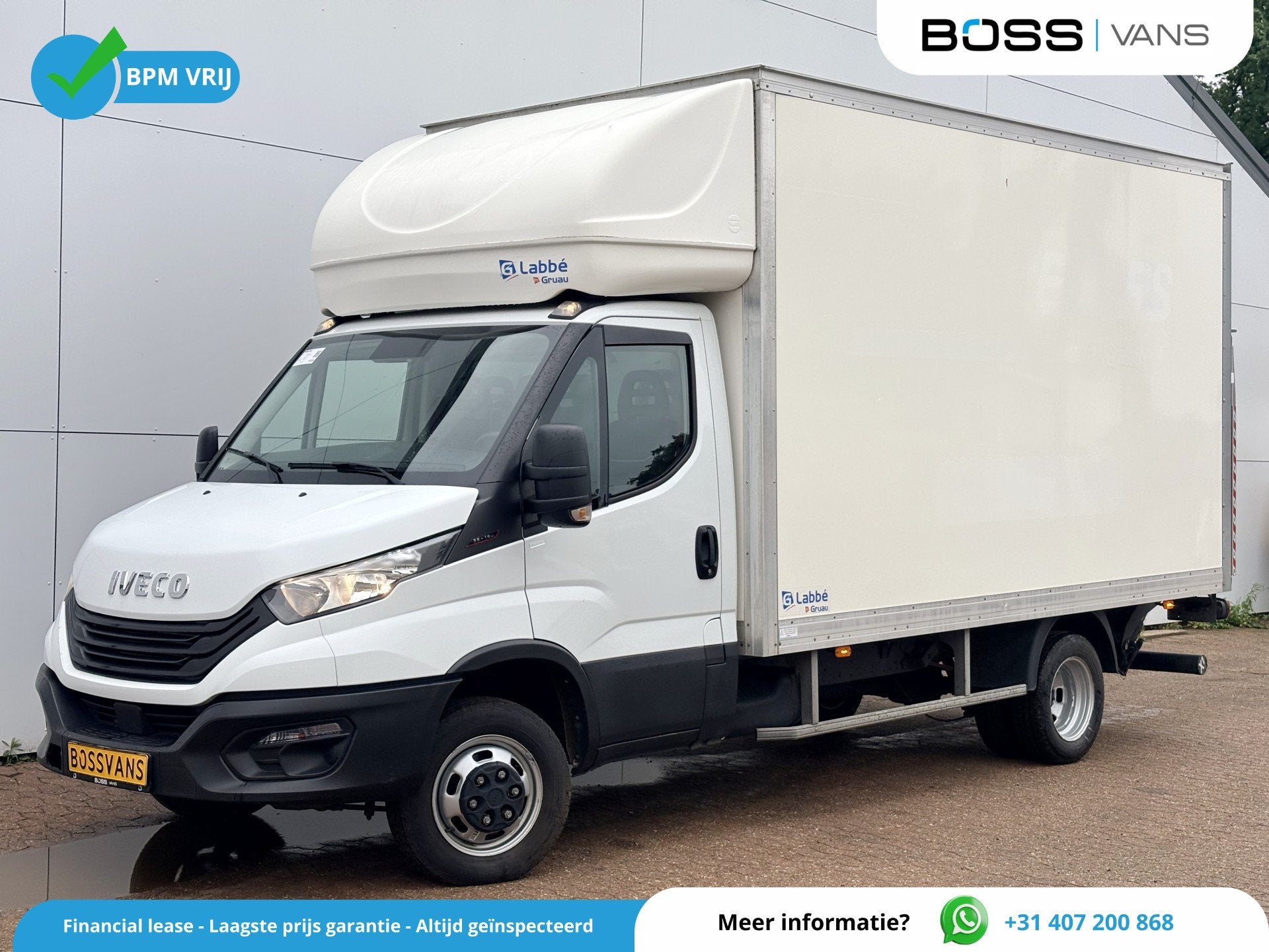 Iveco Daily 35C16 3.0 160PK Laadklep Zijdeur Camera Climate, Gebruikt, Zwart, 4 cilinders, Iveco