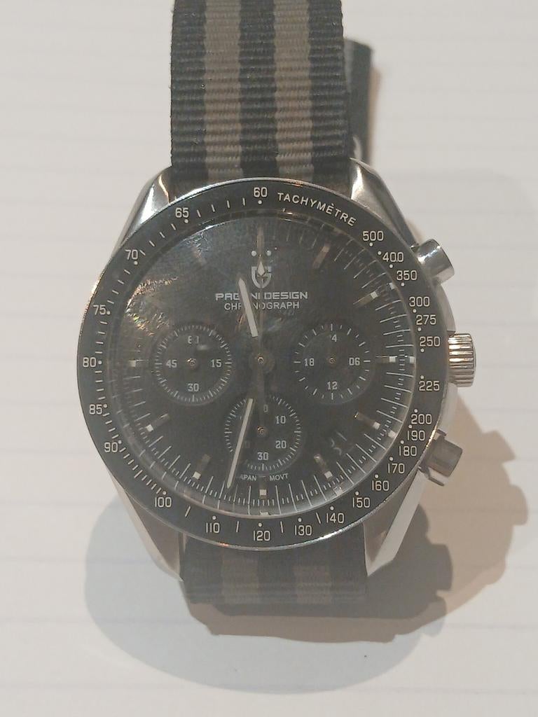 Pagani Design Moonwatch NATO, Handtassen en Accessoires, Horloges | Heren, Ophalen of Verzenden, Omega