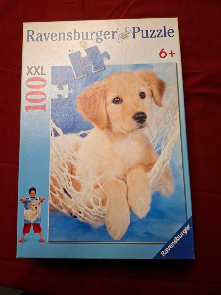 Puzzel : Golden Retriever puppy / 100 XXL / ravensburger, Kinderen en Baby's, Speelgoed | Kinderpuzzels, Ophalen of Verzenden
