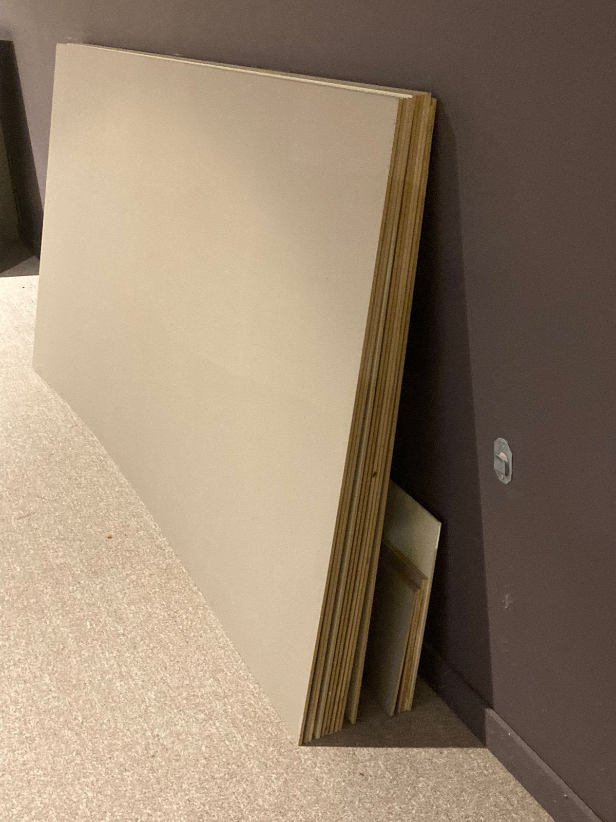 Mdf platen, Ophalen, Gebruikt