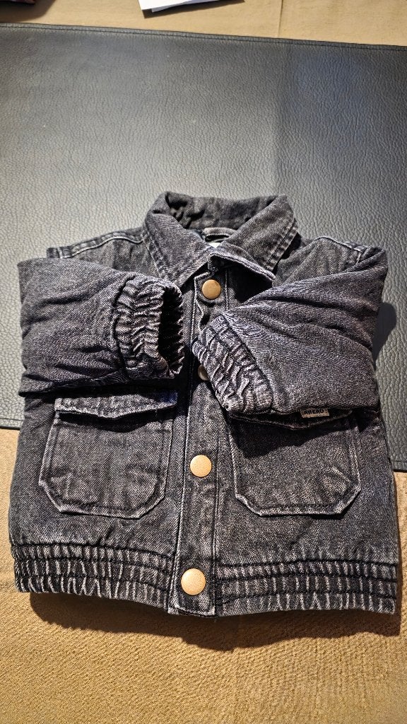 Veste chaude en jean, Enfants & Bébés, Comme neuf, Enlèvement, Manteau, Zeeman
