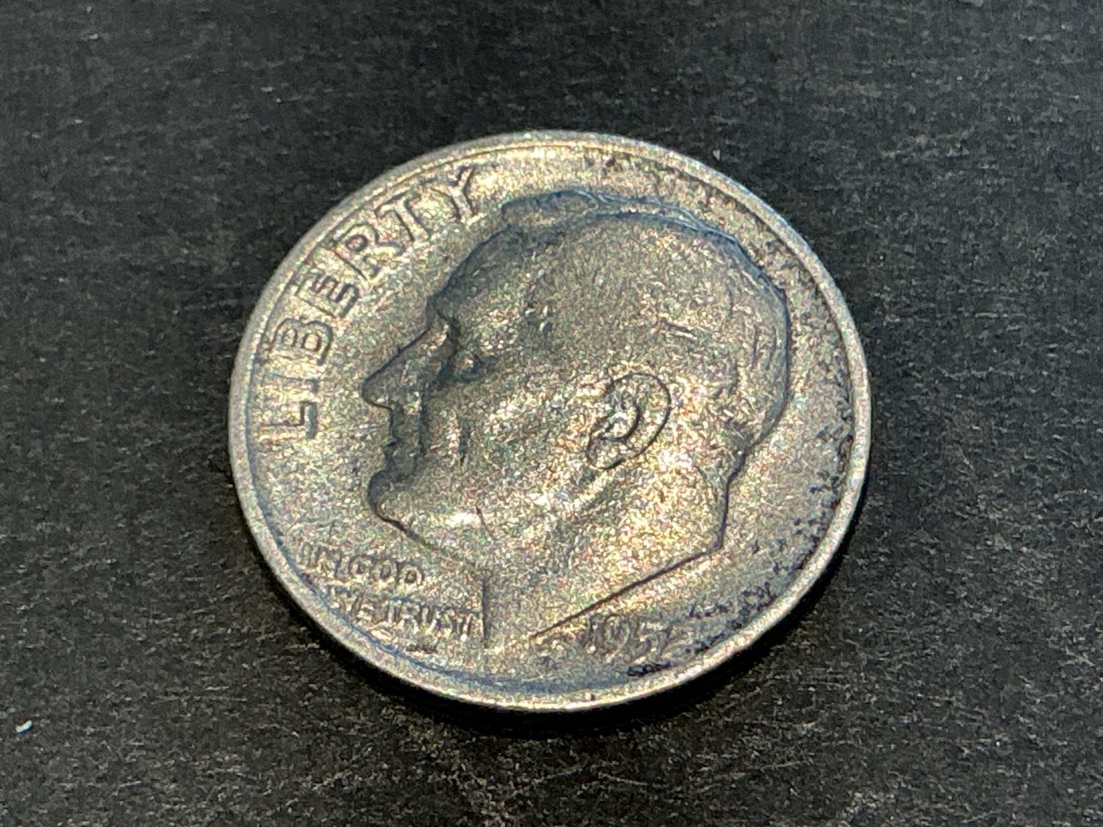 USA 1 dime 1952 zilver, Postzegels en Munten, Ophalen of Verzenden, Zilver