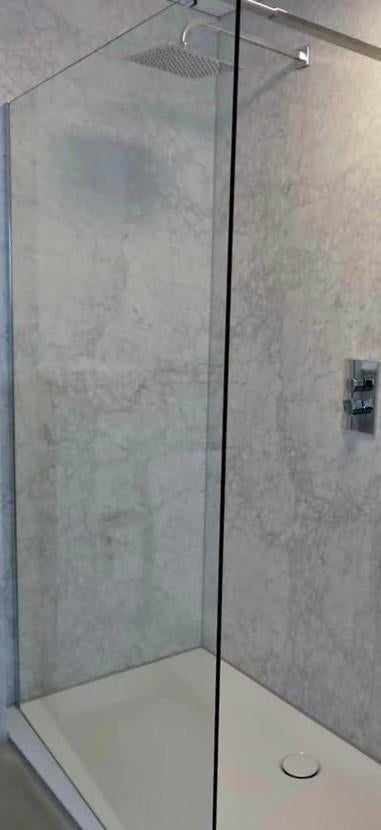 URGENT PAROI DOUCHE ITALIENNE DEJA DEMONTEE + ATTACHES, Ophalen, Gebruikt