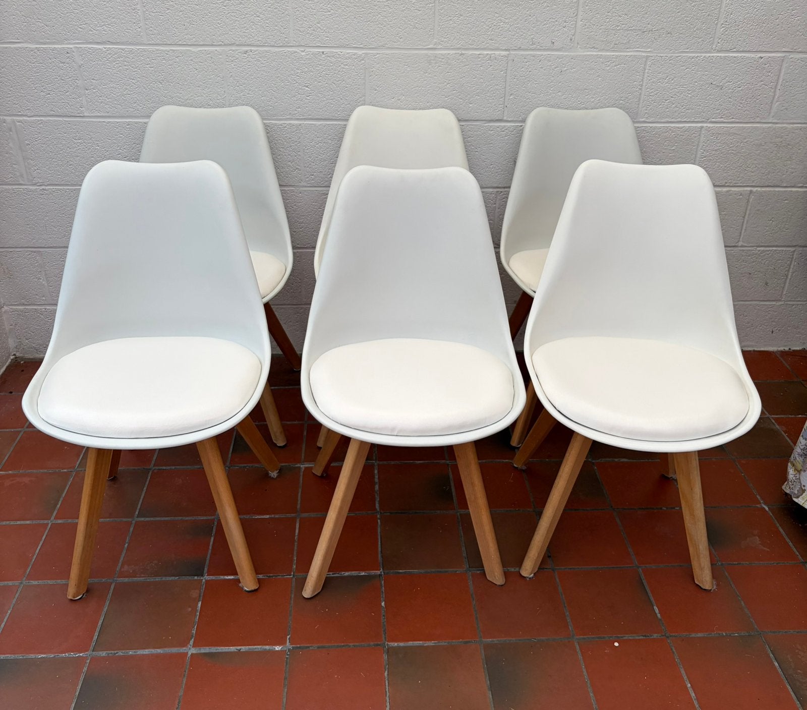 6 chaises de salle à manger, Maison & Meubles, Enlèvement, Utilisé, Une, Bois