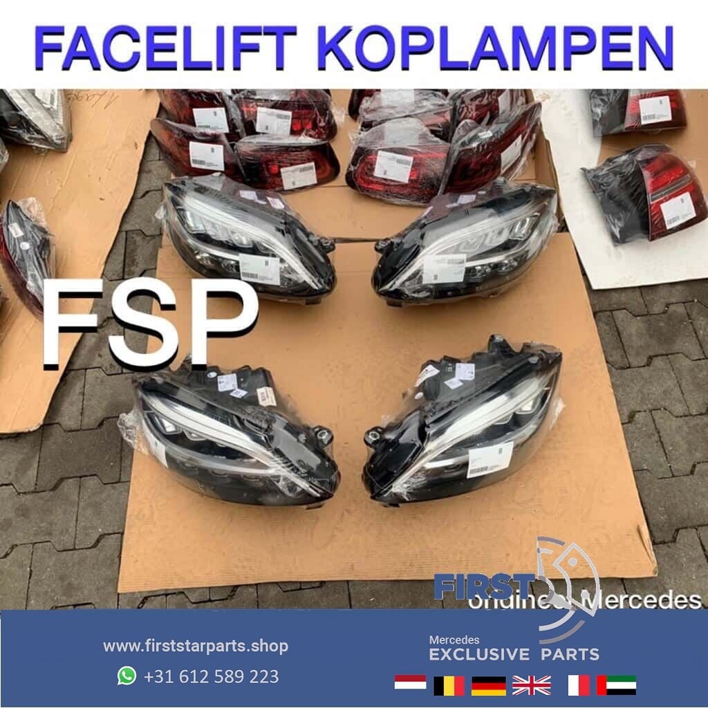 W205 C205 Mercedes C Klasse FACELIFT LED Koplamp LINKS RECHT, Utilisé, -, -, Enlèvement ou Envoi
