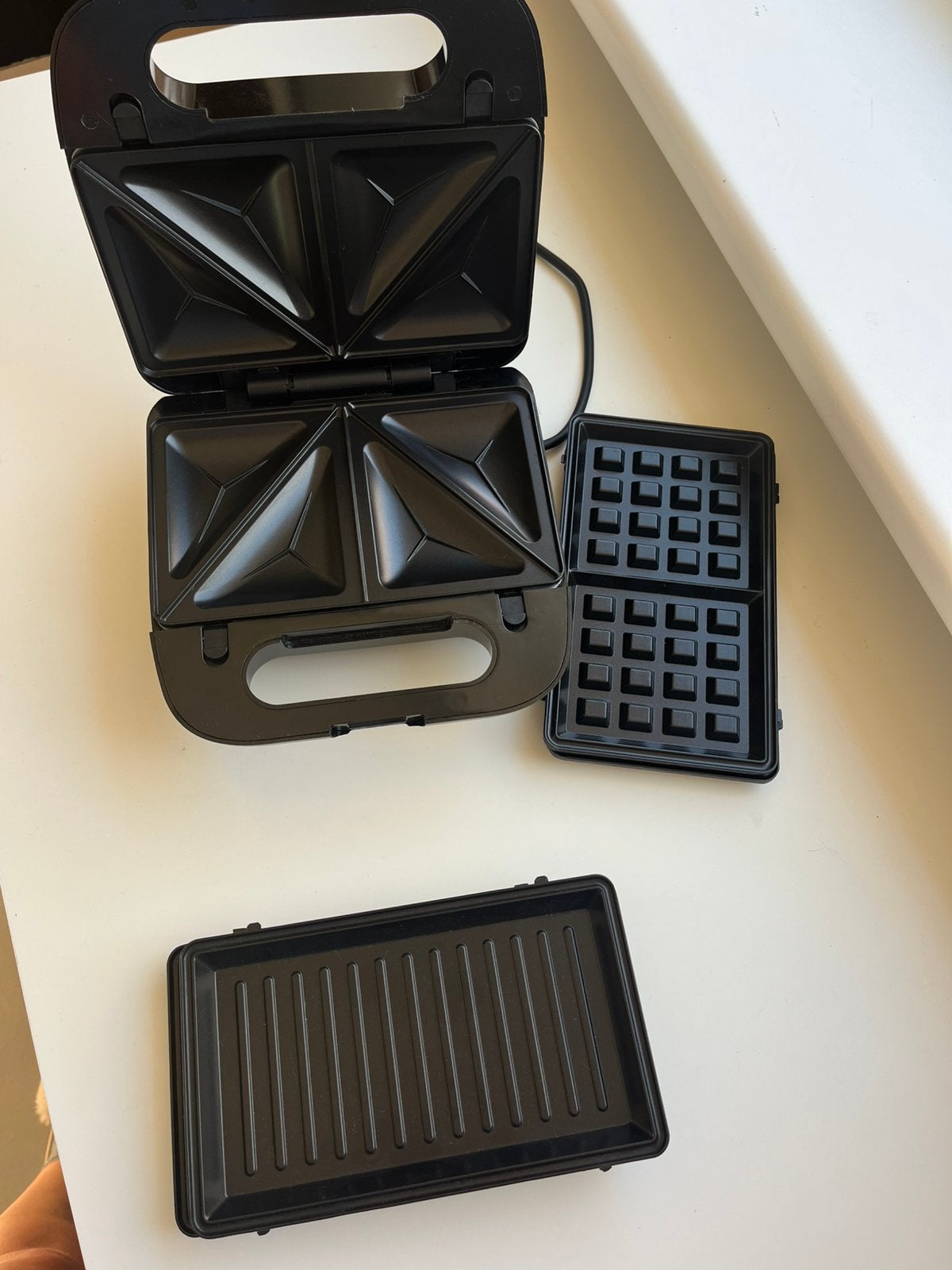 Machine voor croques, wafels en panini/grill, Ophalen, Zo goed als nieuw