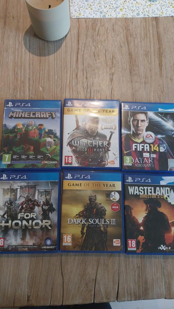 6 spelletjes ps4, Ophalen, Zo goed als nieuw