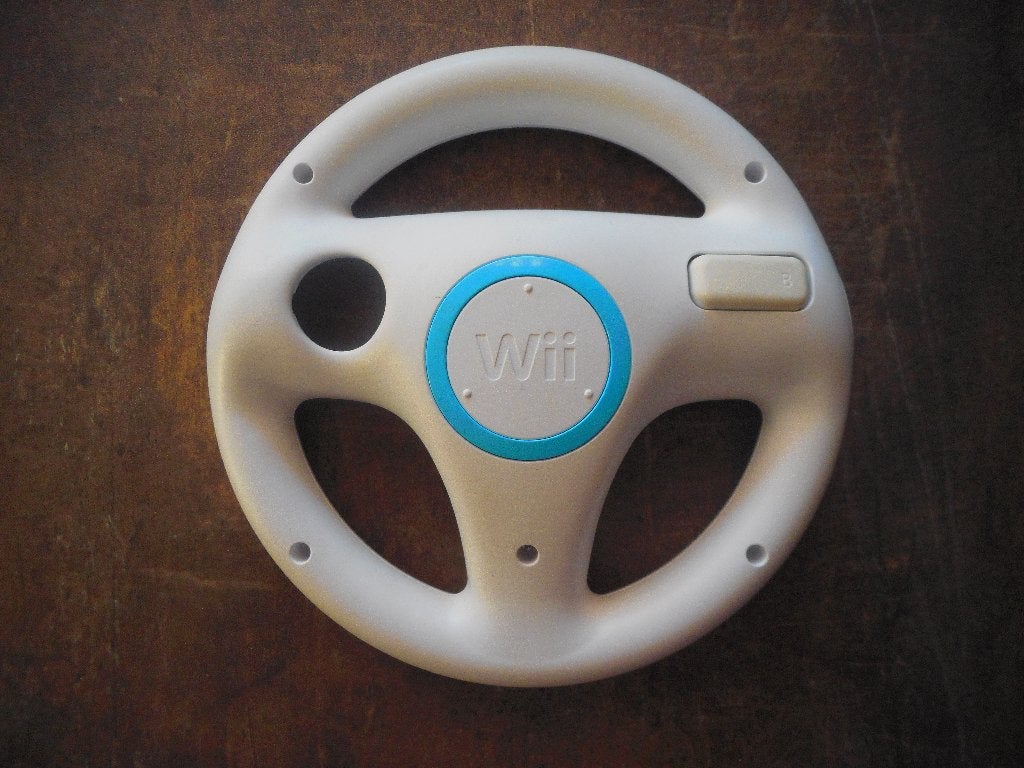 Nintendo Wheel voor Wii (zie foto's) XI, Consoles de jeu & Jeux vidéo, Enlèvement ou Envoi, 1 joueur, Course et Pilotage, Utilisé