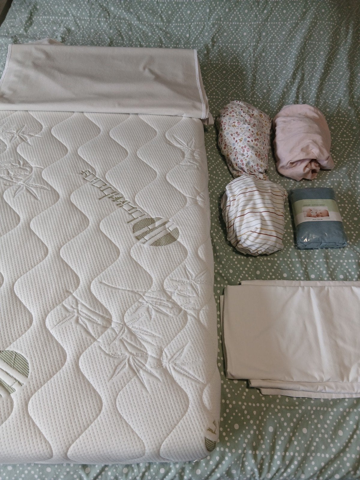 matras babybedje bamboo + toebehoren, Ophalen