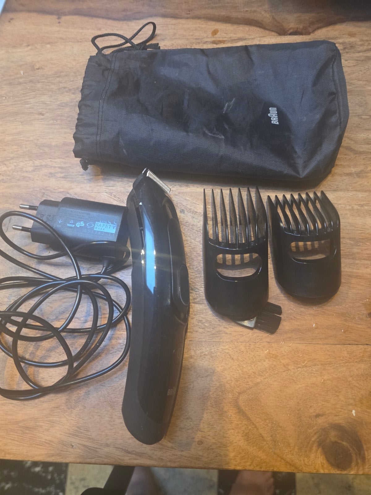 Braun tondeuse, Elektronische apparatuur, Persoonlijke Verzorgingsapparatuur, Ophalen of Verzenden, Gebruikt, Haarverzorging