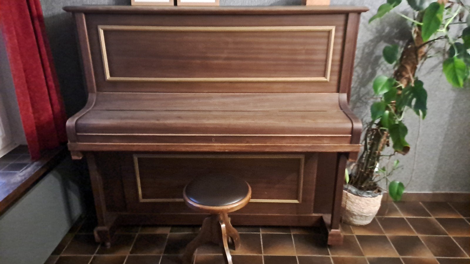 Buffetpiano Daubert Paris, Muziek en Instrumenten, Ophalen, Gebruikt, Bruin, Piano
