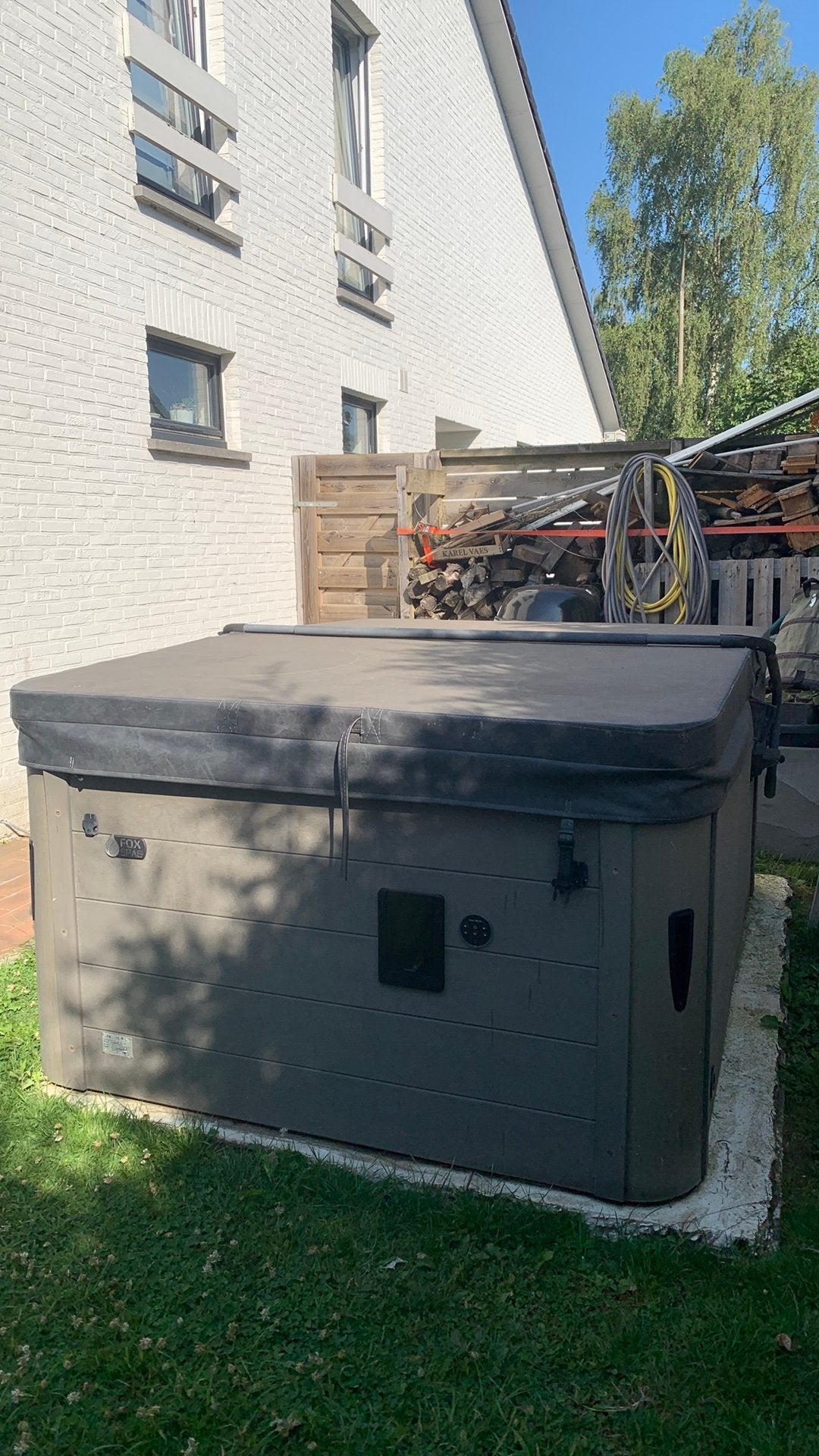 Jacuzzi Fox Spa Essence 3 personen - 66 jets, Ophalen, Zo goed als nieuw