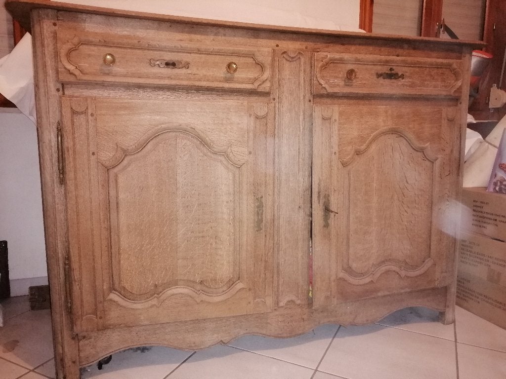 Buffet chêne, Huis en Inrichting, Kasten | Buffetkasten, Ophalen, Gebruikt, Met lade(s), 100 tot 150 cm