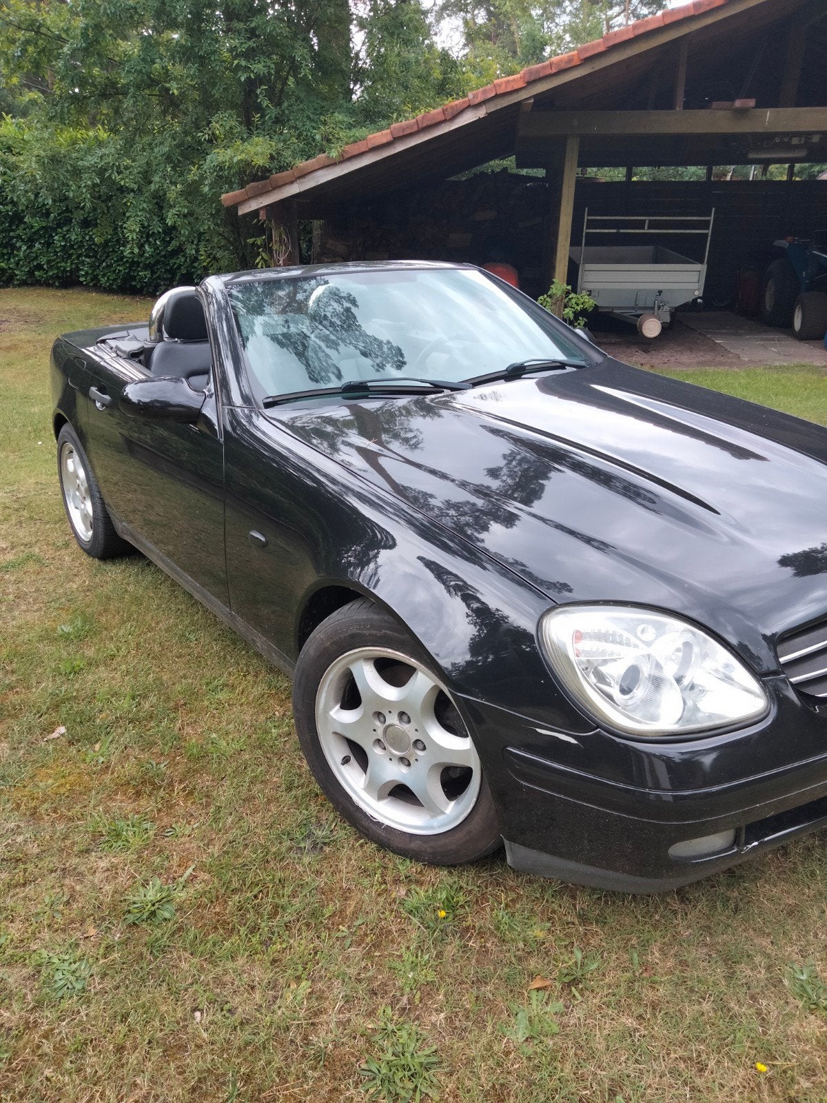 Mercedes slk, Auto's, Zwart, Cabriolet, Zwart, SLK