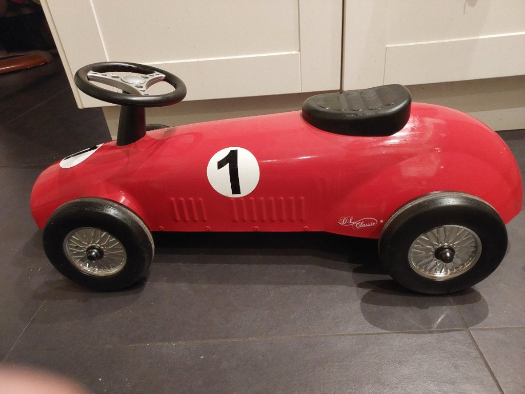 Metalen loopauto, Ophalen, Gebruikt, Loopvoertuig
