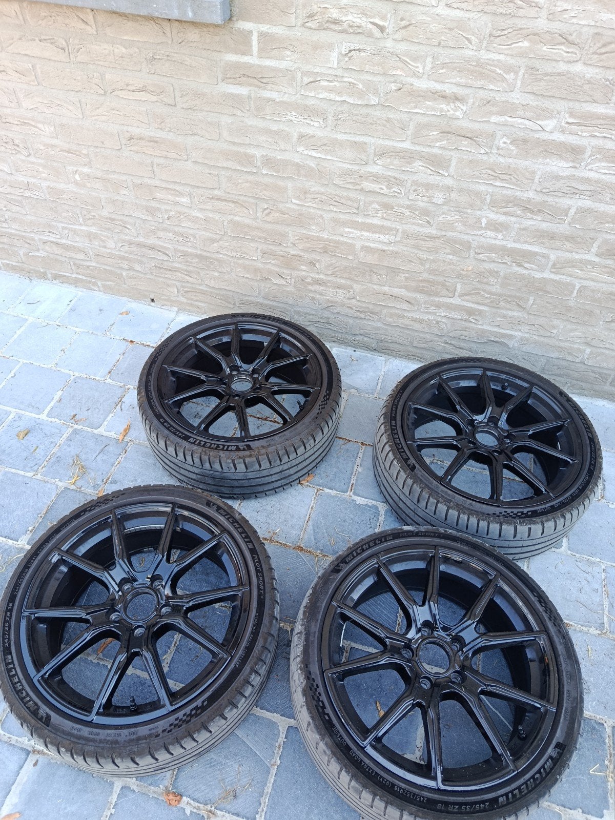 Jantes Replica BMW 18' et pneus Michelin PS 5, Comme neuf