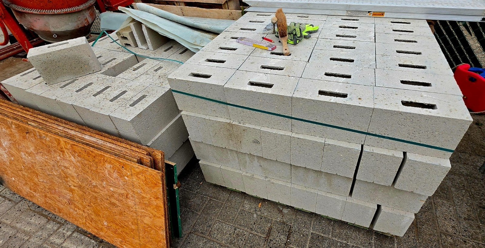 betonblokken., Bricolage & Construction, Briques, Enlèvement