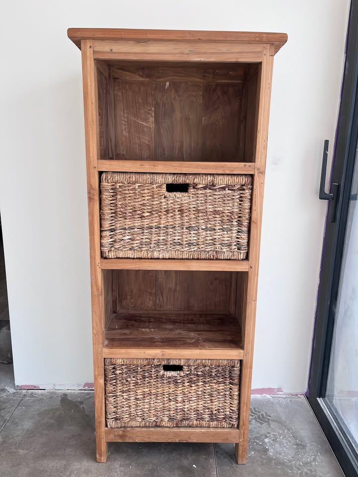 Bibliothèque teak, Teck, 25 à 50 cm, Comme neuf, Enlèvement