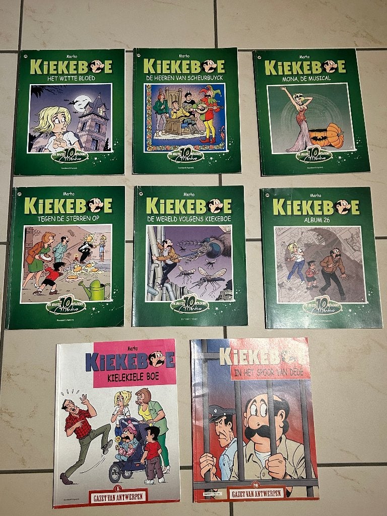 8 Kiekeboe strips (6€ voor de 8 samen), Plusieurs BD, Enlèvement ou Envoi, Utilisé, Merho